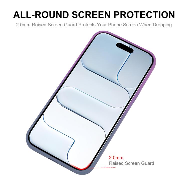For iPhone Air ENKAY Hat-Prince MagSafe Rainbow Gradient Silicone Phone Case with Lens Film