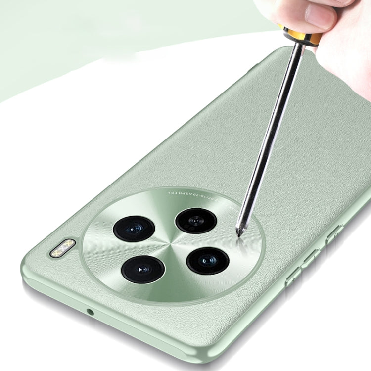 For vivo X100s Plain-Leather All-inclusive Shockproof Phone Case