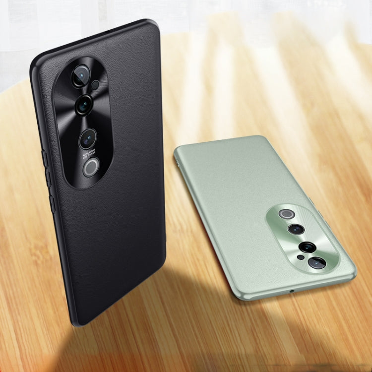 For vivo S19 Plain-Leather All-inclusive Shockproof Phone Case