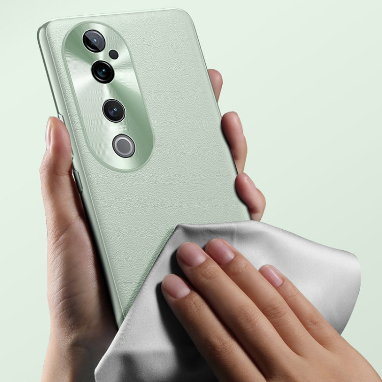 For vivo S19 Pro Plain-Leather All-inclusive Shockproof Phone Case