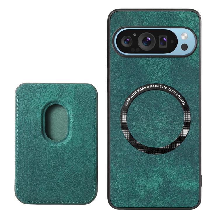 For Google Pixel 9/9 Pro Retro Leather Card Bag Magnetic Phone Case