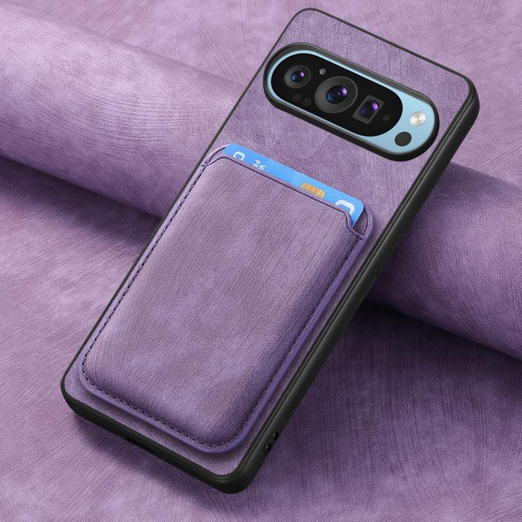 For Google Pixel 9/9 Pro Retro Leather Card Bag Magnetic Phone Case