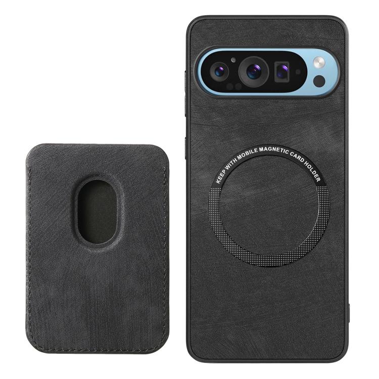 For Google Pixel 9/9 Pro Retro Leather Card Bag Magnetic Phone Case