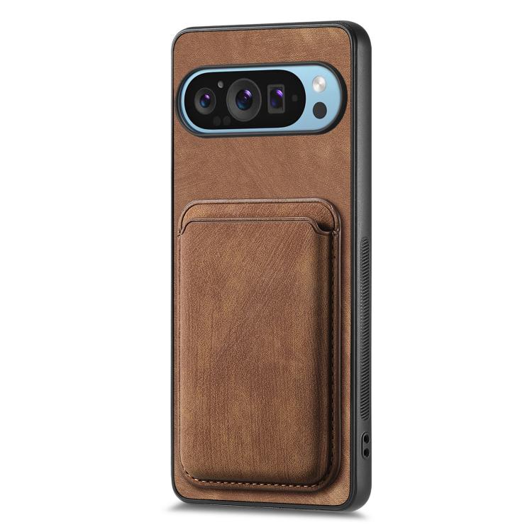 For Google Pixel 9 Pro XL Retro Leather Card Bag Magnetic Phone Case