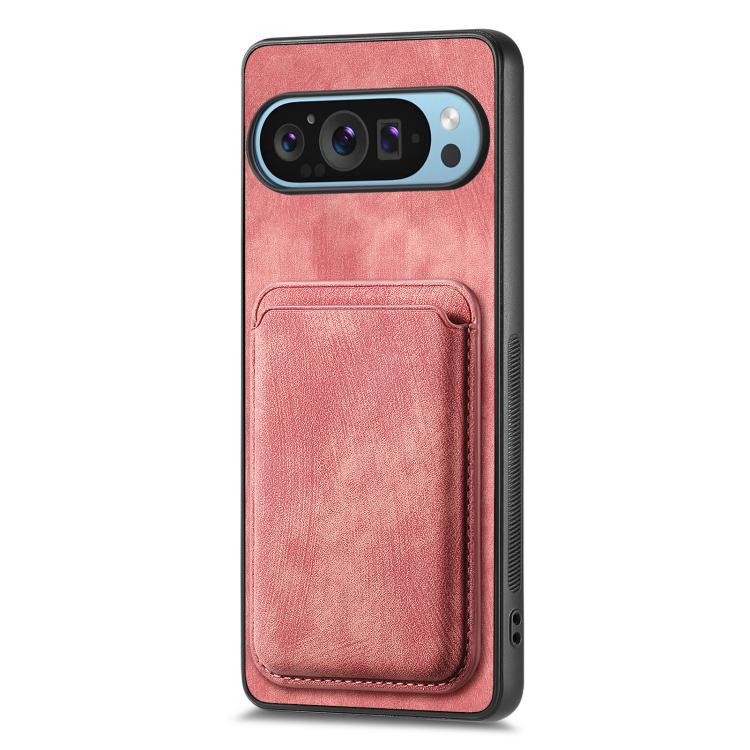 For Google Pixel 9 Pro XL Retro Leather Card Bag Magnetic Phone Case