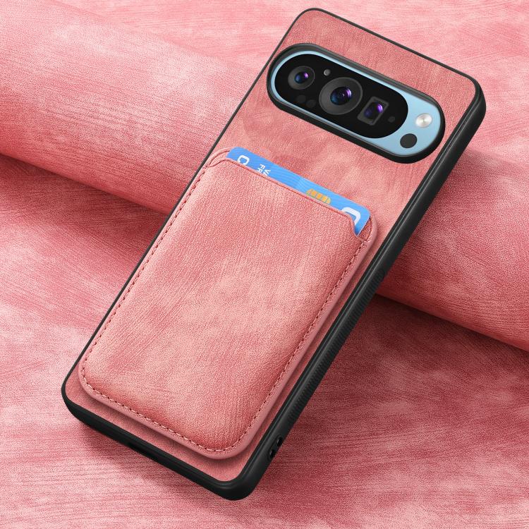 For Google Pixel 9 Pro XL Retro Leather Card Bag Magnetic Phone Case