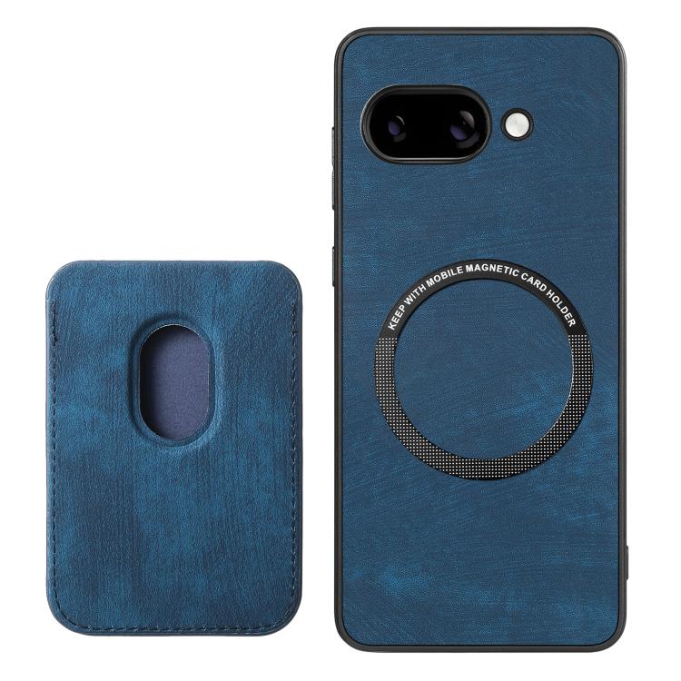 For Google Pixel 9A Retro Leather Card Bag Magnetic Phone Case