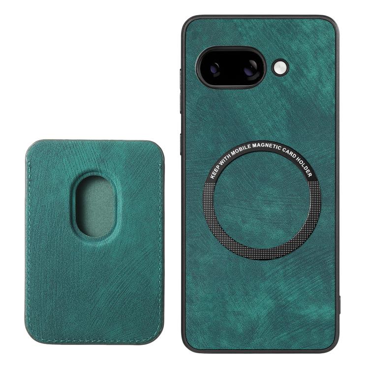 For Google Pixel 9A Retro Leather Card Bag Magnetic Phone Case