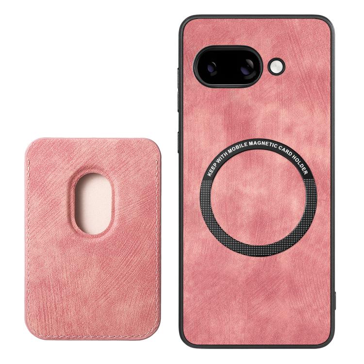 For Google Pixel 9A Retro Leather Card Bag Magnetic Phone Case