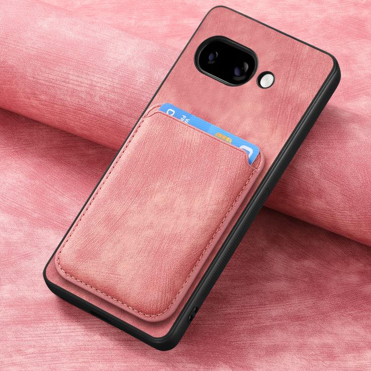 For Google Pixel 9A Retro Leather Card Bag Magnetic Phone Case