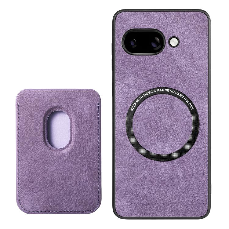 For Google Pixel 9A Retro Leather Card Bag Magnetic Phone Case
