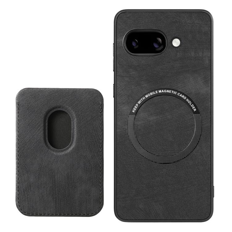 For Google Pixel 9A Retro Leather Card Bag Magnetic Phone Case