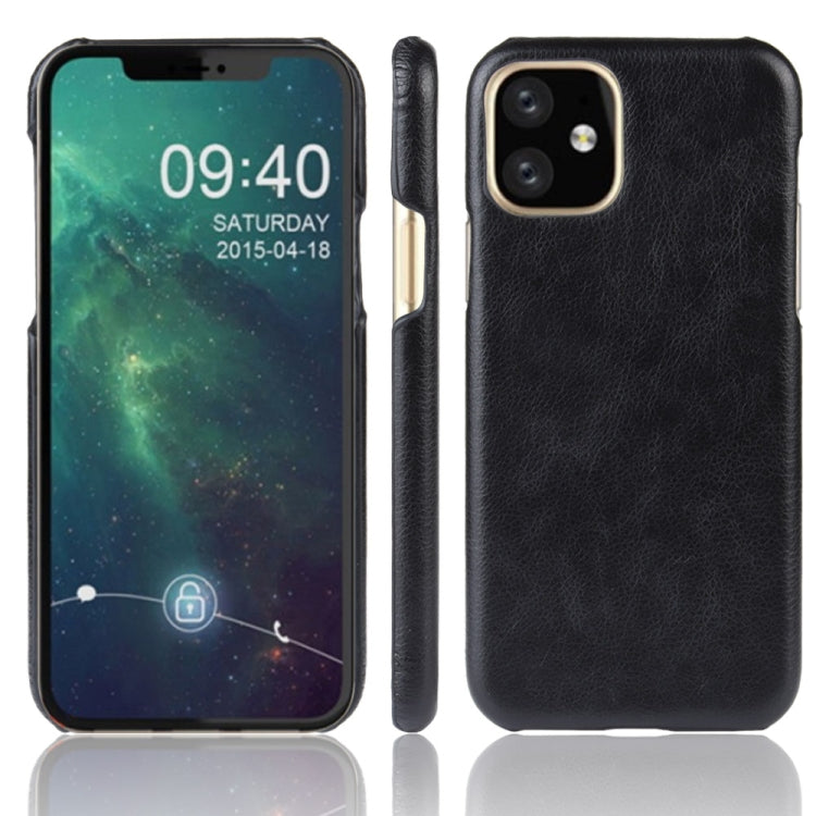 Shockproof Litchi Texture PC + PU Case For Apple iPhone 11
