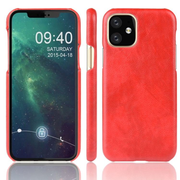 Shockproof Litchi Texture PC + PU Case For Apple iPhone 11