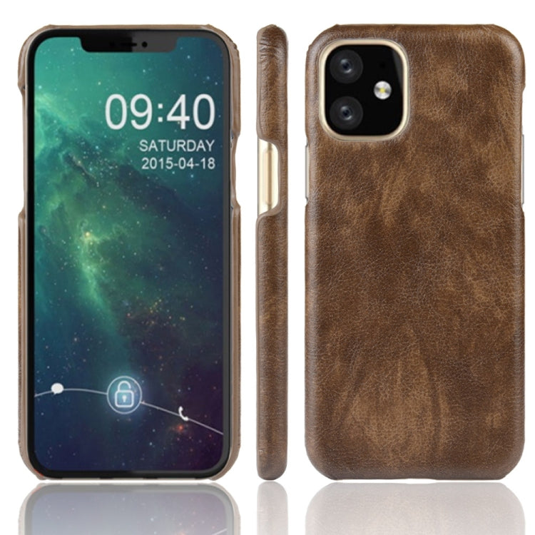 Shockproof Litchi Texture PC + PU Case For Apple iPhone 11