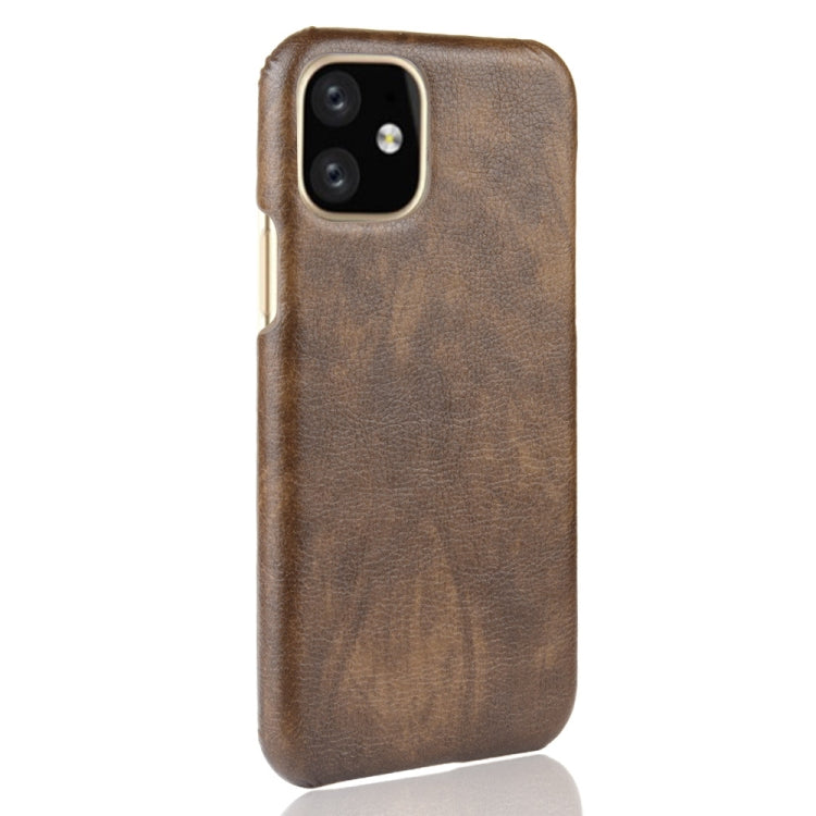 Shockproof Litchi Texture PC + PU Case For Apple iPhone 11