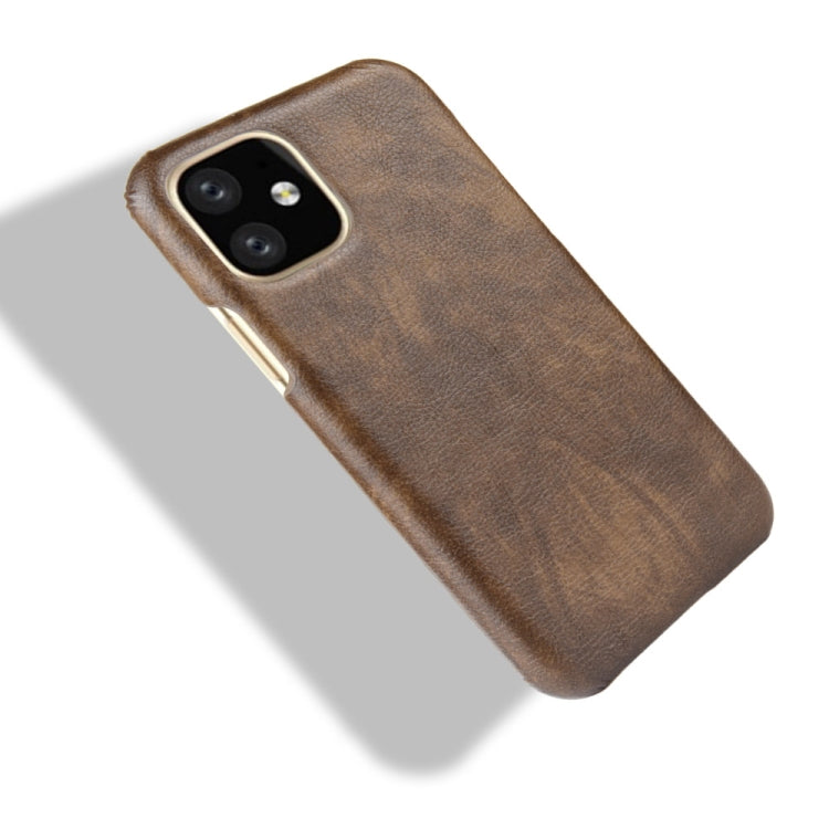 Shockproof Litchi Texture PC + PU Case For Apple iPhone 11