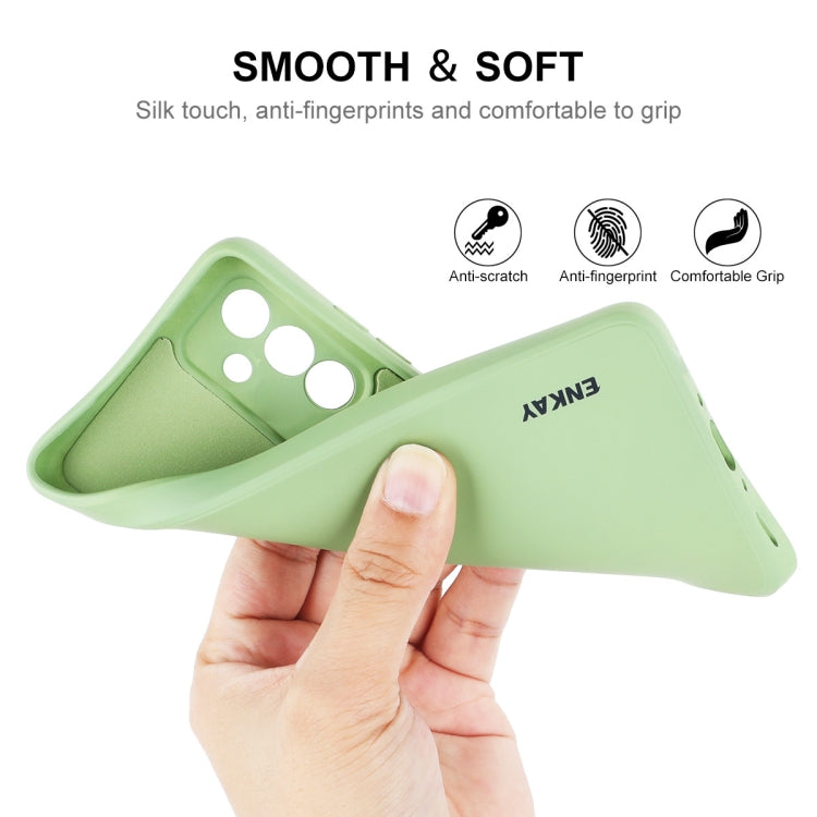 For Samsung Galaxy A35 ENKAY Liquid Silicone Soft Shockproof Phone Case