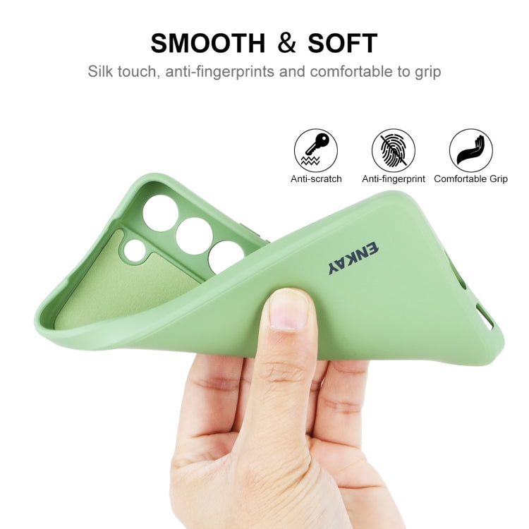 For Samsung Galaxy S25 5G ENKAY Liquid Silicone Soft Shockproof Phone Case