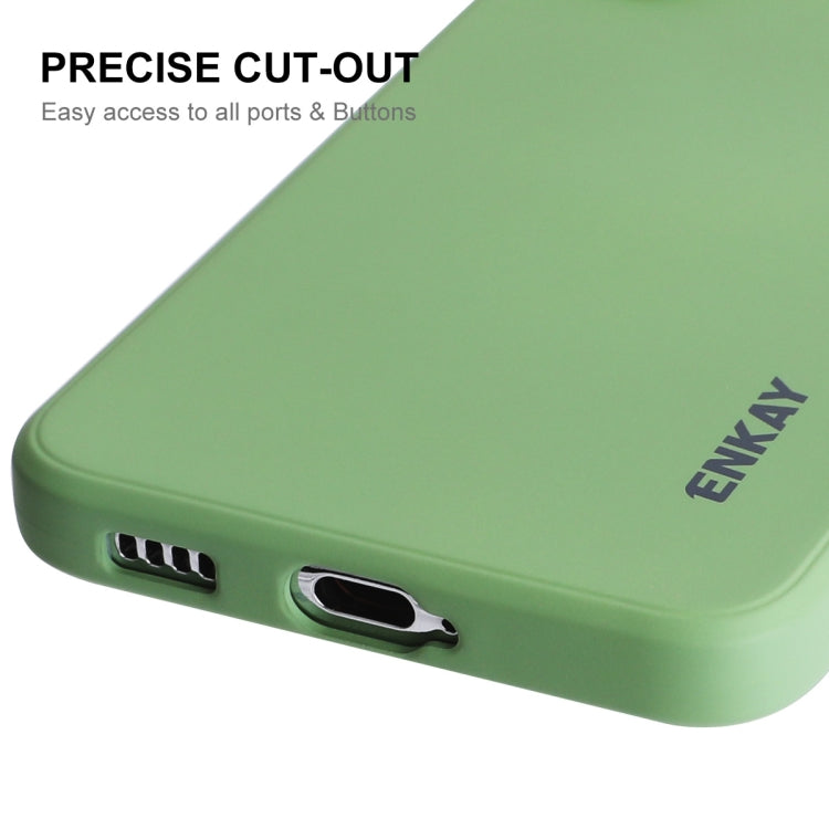 For Samsung Galaxy S25 5G ENKAY Liquid Silicone Soft Shockproof Phone Case