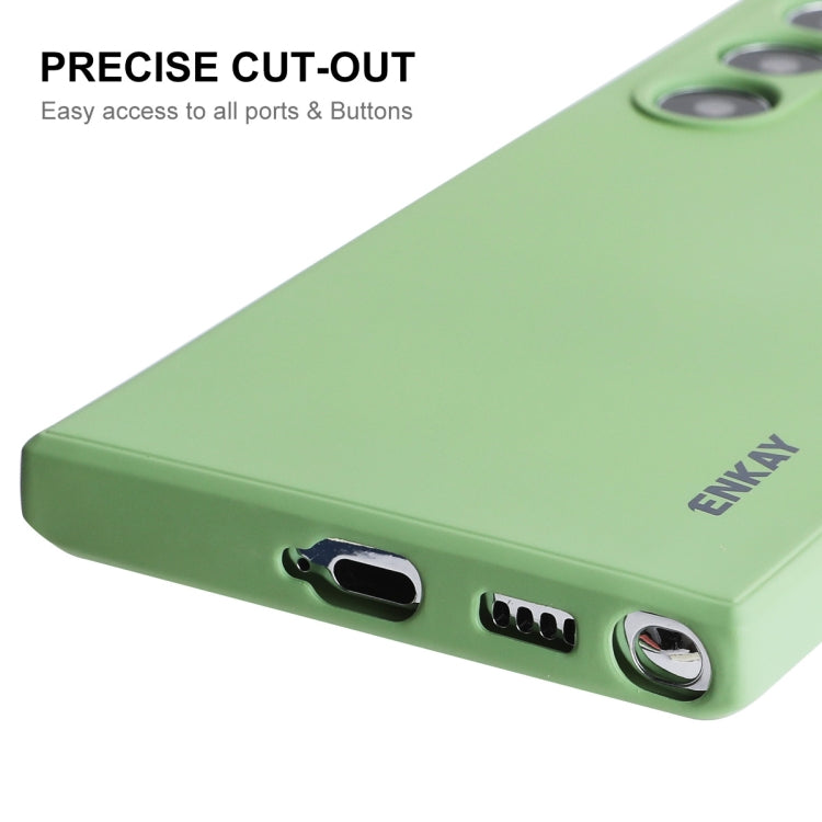 For Samsung Galaxy S25 Ultra 5G ENKAY Liquid Silicone Soft Shockproof Phone Case