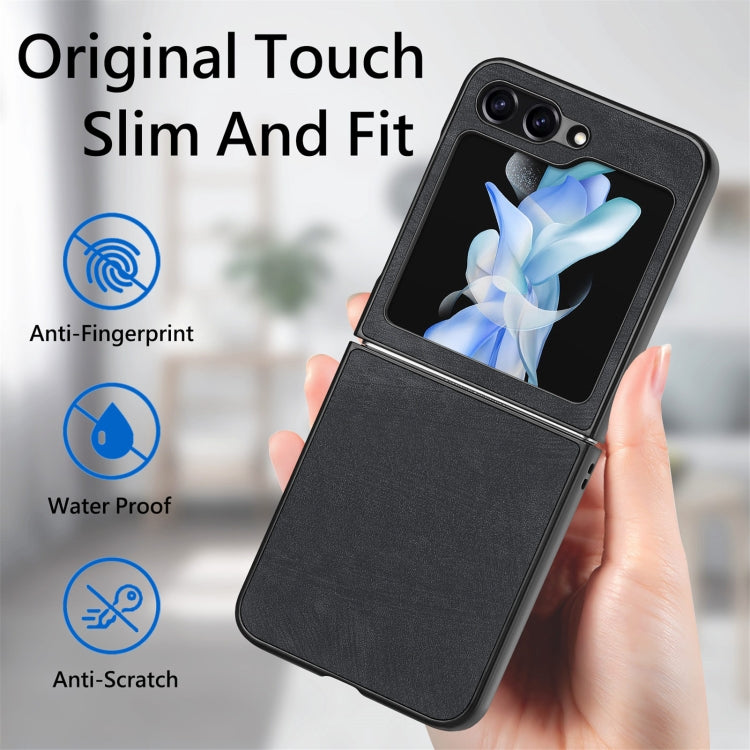For Samsung Galaxy Z Flip6 / Flip7 FE Retro Leather Shockproof Phone Case