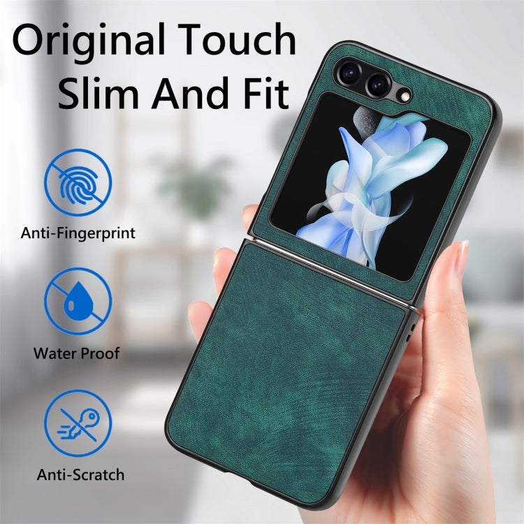 For Samsung Galaxy Z Flip6 / Flip7 FE Retro Leather Shockproof Phone Case