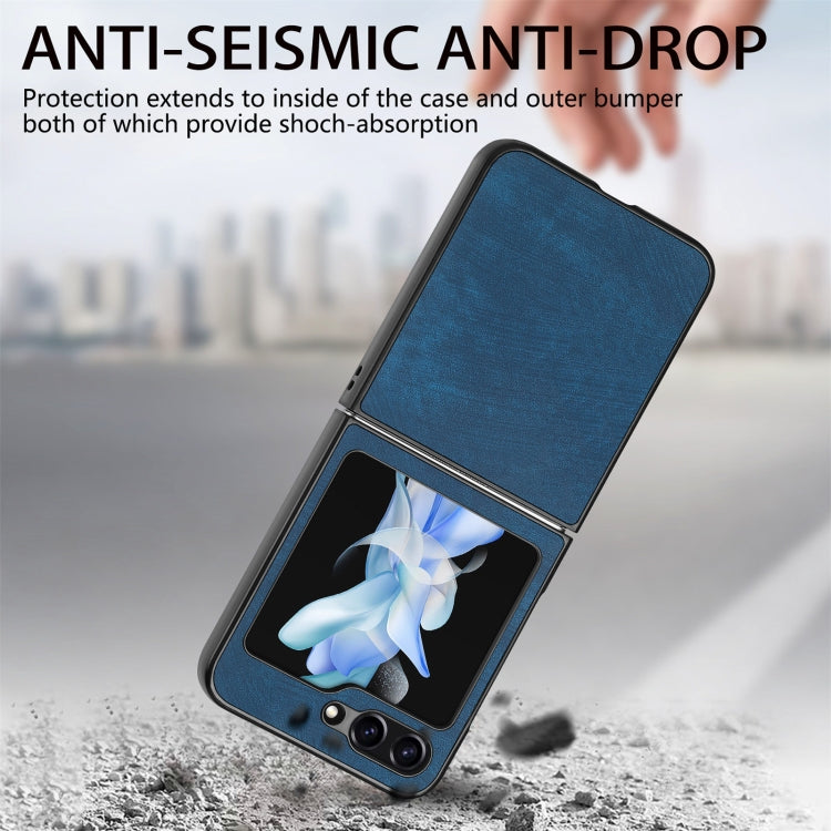 For Samsung Galaxy Z Flip6 / Flip7 FE Retro Leather Shockproof Phone Case