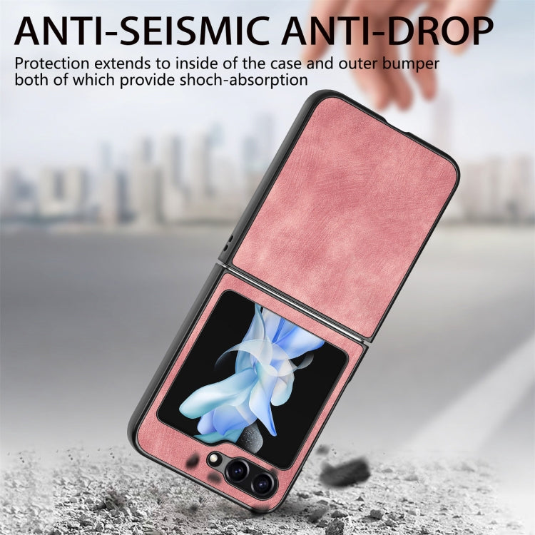 For Samsung Galaxy Z Flip6 / Flip7 FE Retro Leather Shockproof Phone Case