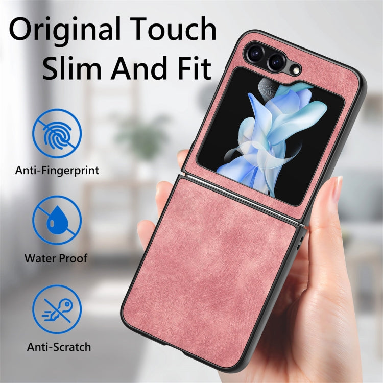 For Samsung Galaxy Z Flip6 / Flip7 FE Retro Leather Shockproof Phone Case