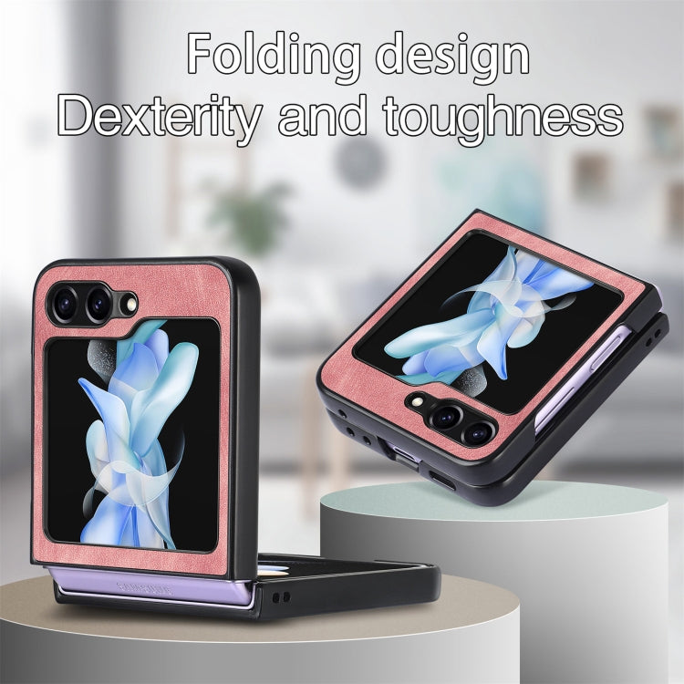 For Samsung Galaxy Z Flip6 / Flip7 FE Retro Leather Shockproof Phone Case