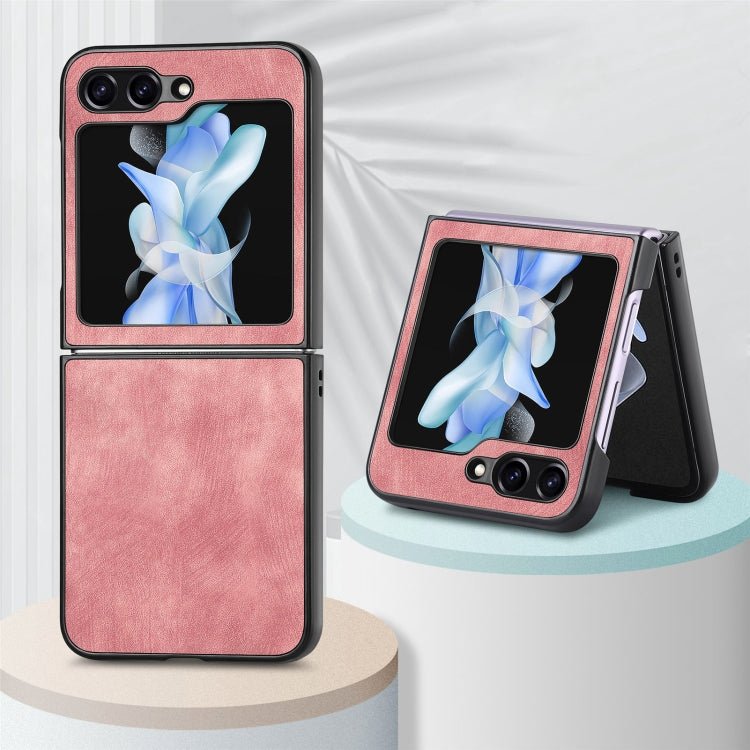 For Samsung Galaxy Z Flip6 / Flip7 FE Retro Leather Shockproof Phone Case