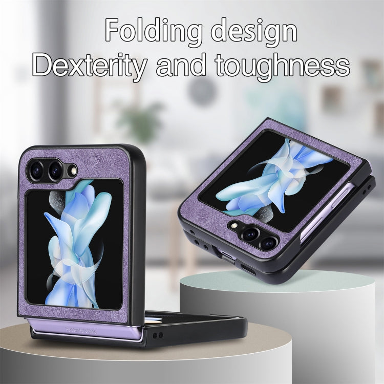 For Samsung Galaxy Z Flip6 / Flip7 FE Retro Leather Shockproof Phone Case