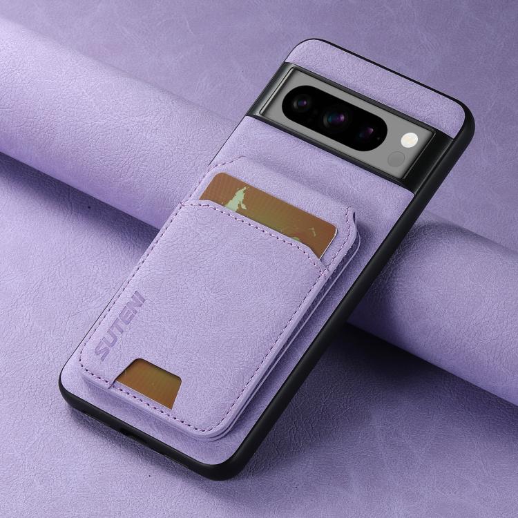 For Google Pixel 9 Pro XL Suteni H02 Litchi Leather Card Wallet Stand Back Phone Case
