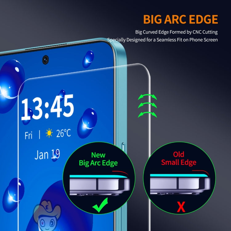 For Huawei Pura 70 2pcs ENKAY 9H Big Arc Edge High Aluminum-silicon Tempered Glass Film