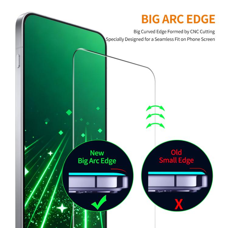 For Huawei nova 15 Max 2pcs ENKAY 9H Big Arc Edge High Aluminum-silicon Tempered Glass Film