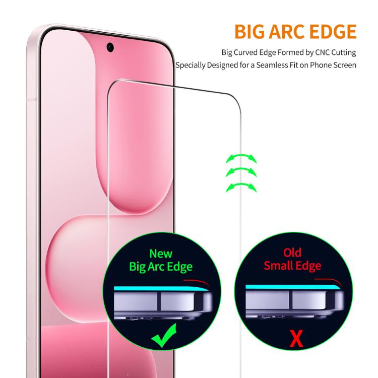 For Honor X8d 4G ENKAY 9H Big Arc Edge High Aluminum-silicon Tempered Glass Film
