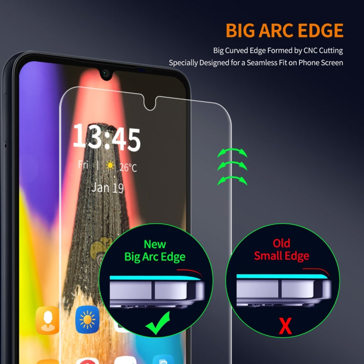 For vivo V25e ENKAY 9H Big Arc Edge High Aluminum-silicon Tempered Glass Film