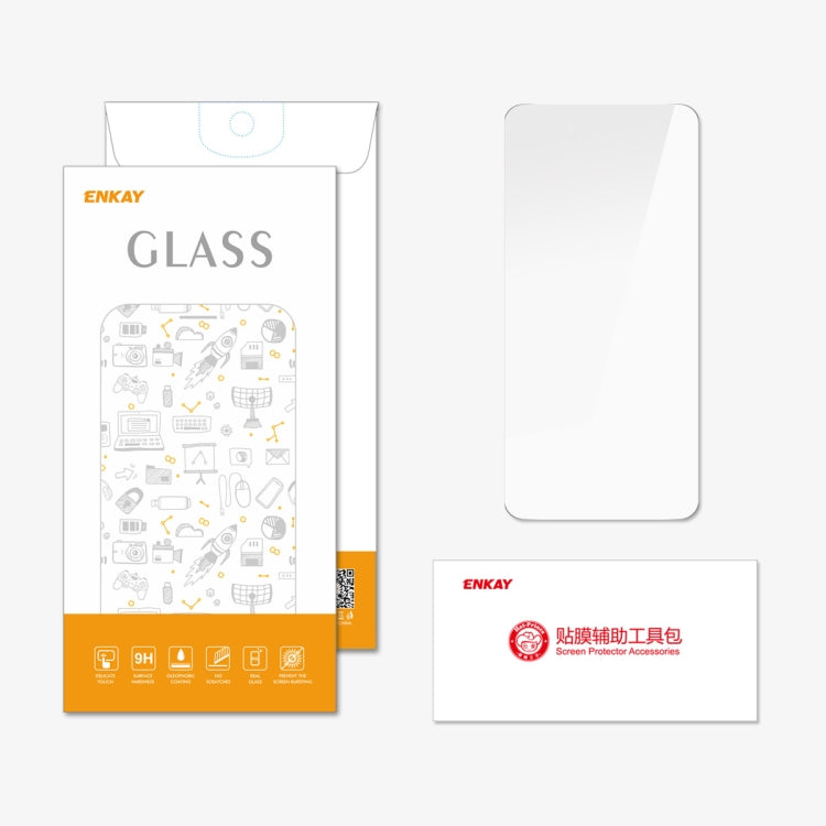For OPPO Reno7 Pro ENKAY 9H Big Arc Edge High Aluminum-silicon Tempered Glass Film