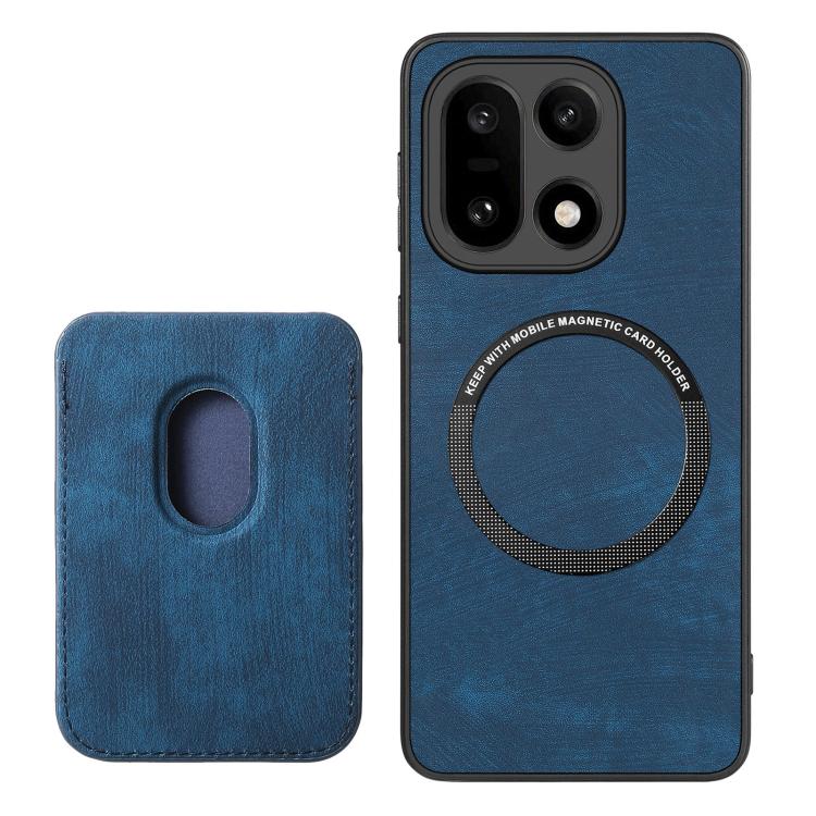 For OnePlus 15 Retro Leather Card Bag Magnetic Phone Case