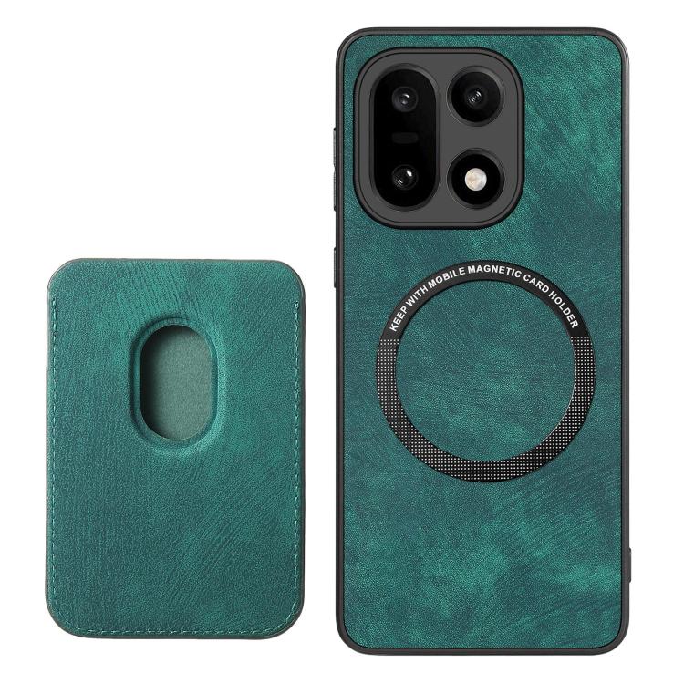 For OnePlus 15 Retro Leather Card Bag Magnetic Phone Case