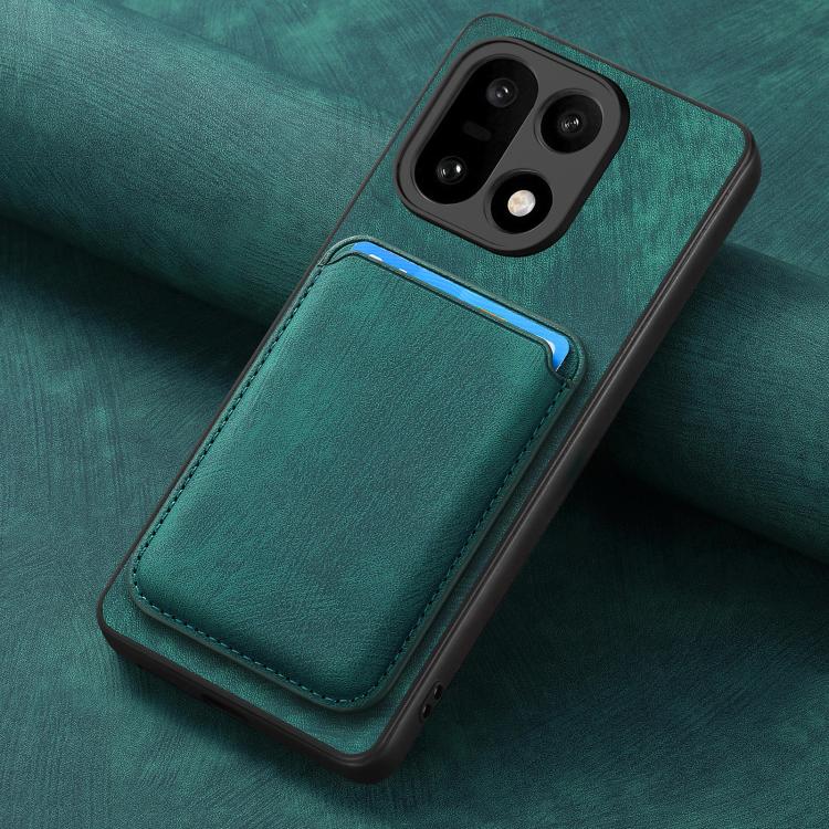 For OnePlus 15 Retro Leather Card Bag Magnetic Phone Case