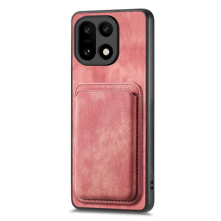 For OnePlus 15 Retro Leather Card Bag Magnetic Phone Case