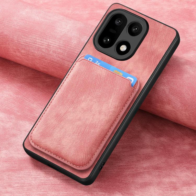 For OnePlus 15 Retro Leather Card Bag Magnetic Phone Case