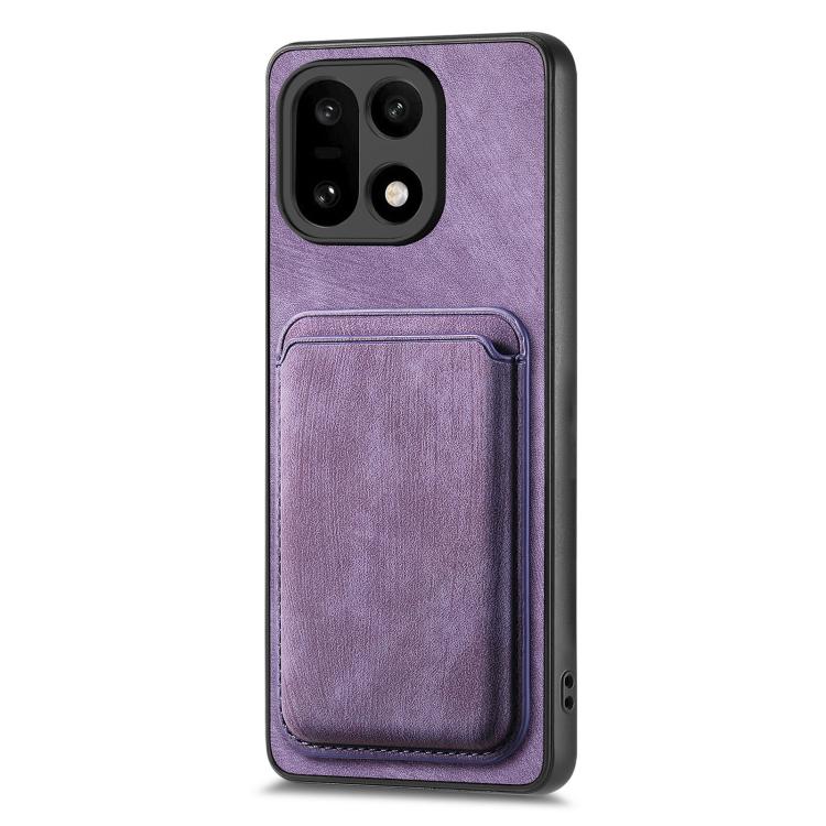 For OnePlus 15 Retro Leather Card Bag Magnetic Phone Case