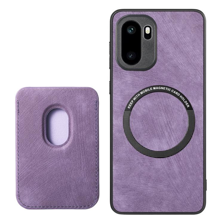 For OnePlus Ace 6 / 6T / 15R Retro Leather Card Bag Magnetic Phone Case