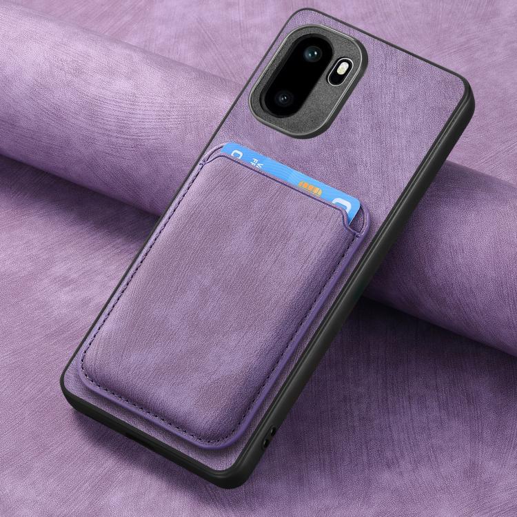 For OnePlus Ace 6 / 6T / 15R Retro Leather Card Bag Magnetic Phone Case