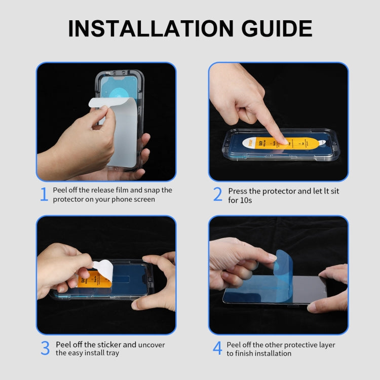 For iPhone 16 ENKAY Easy Install High Alumina Silicon Full Glass Film