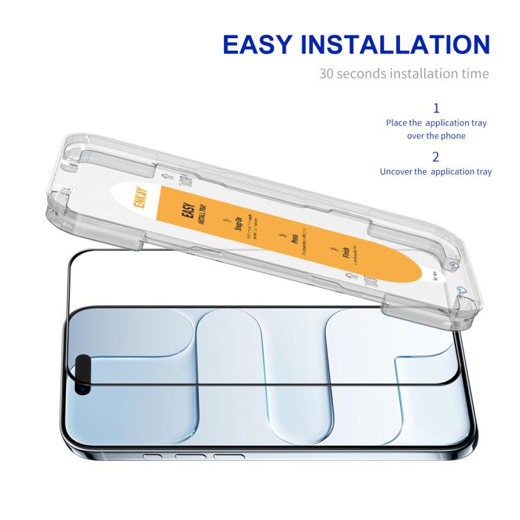 For iPhone Air ENKAY Easy Install High Alumina Silicon Full Glass Film