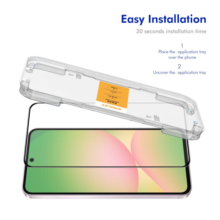 For Samsung Galaxy A37 / A57 ENKAY Easy Install High Alumina Silicon Full Glass Film